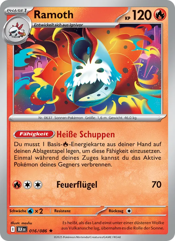 Karte Ramoth aus Schwarze Blitze, Nummer 016/86