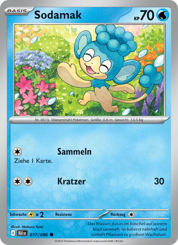 Karte Sodamak aus Schwarze Blitze, Nummer 017/86