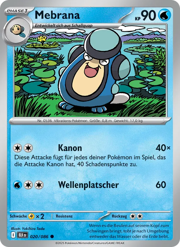 Karte Mebrana aus Schwarze Blitze, Nummer 020/86