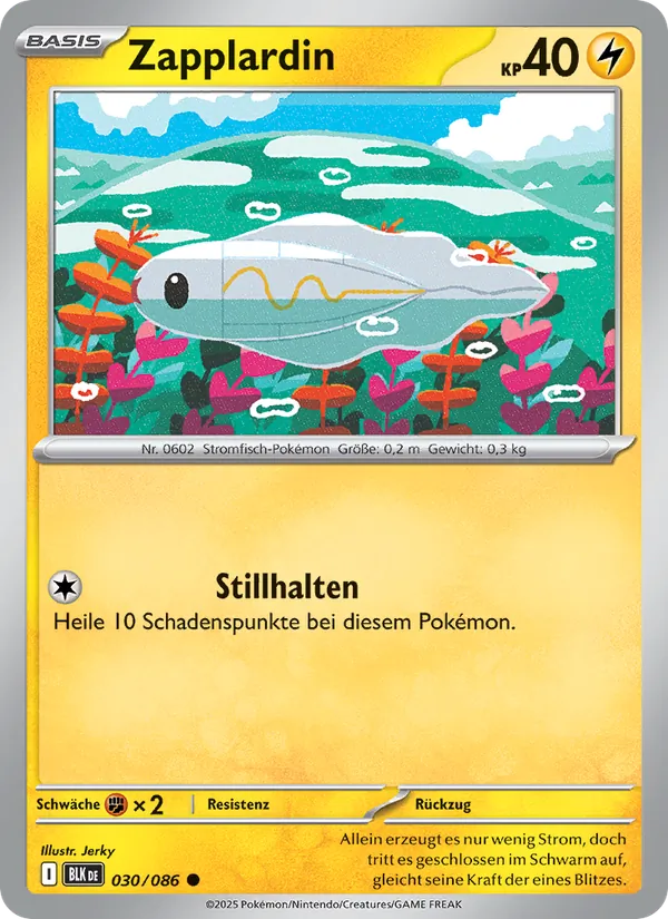 Karte Zapplardin aus Schwarze Blitze, Nummer 030/86