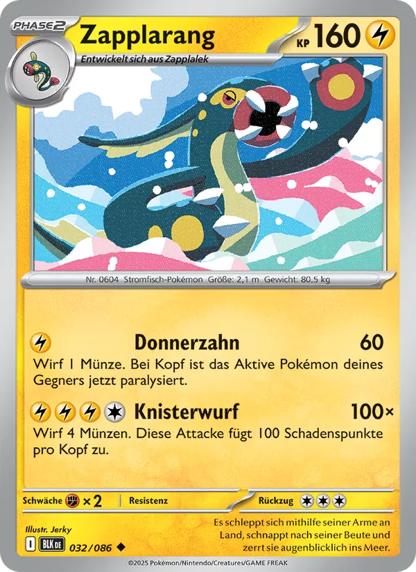 Karte Zapplarang aus Schwarze Blitze, Nummer 032/86