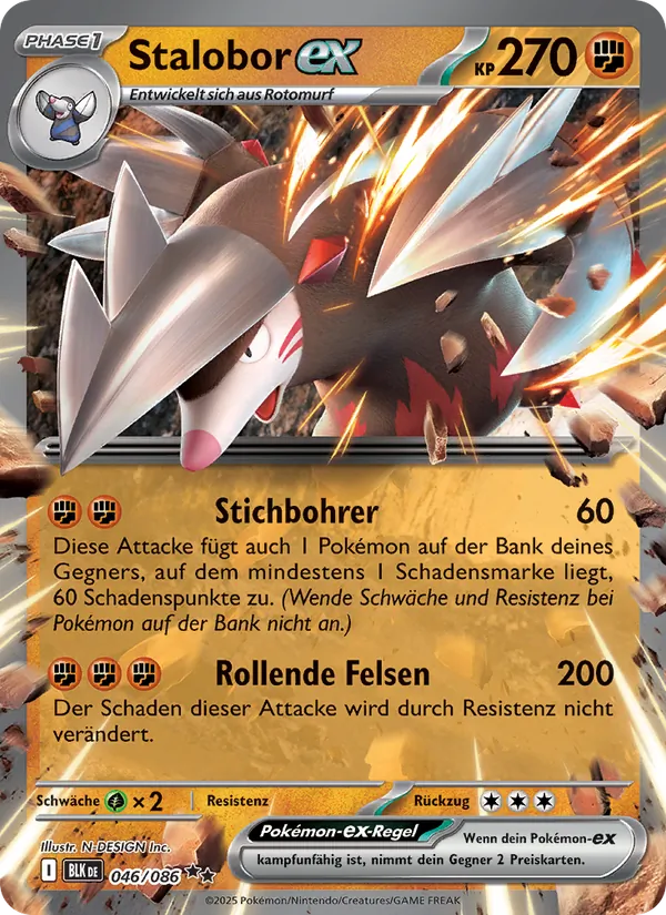 Karte Stalobor-ex aus Schwarze Blitze, Nummer 046/86