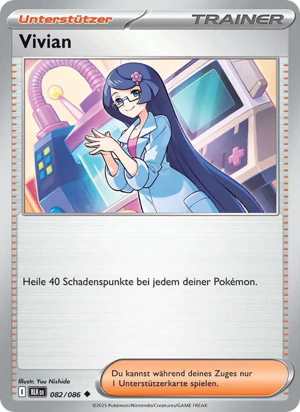 Karte Vivian aus Schwarze Blitze, Nummer 082/86