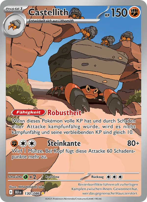 Karte Castellith aus Schwarze Blitze, Nummer 130/86