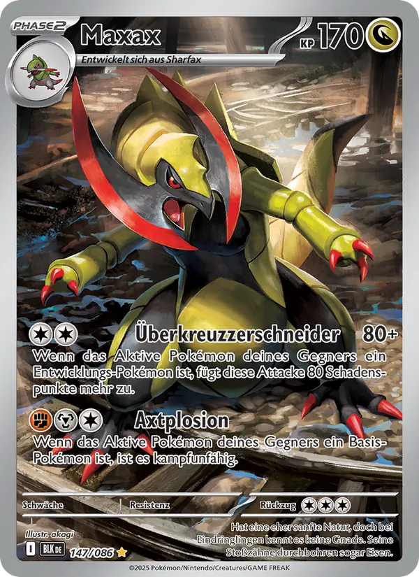 Karte Maxax aus Schwarze Blitze, Nummer 147/86