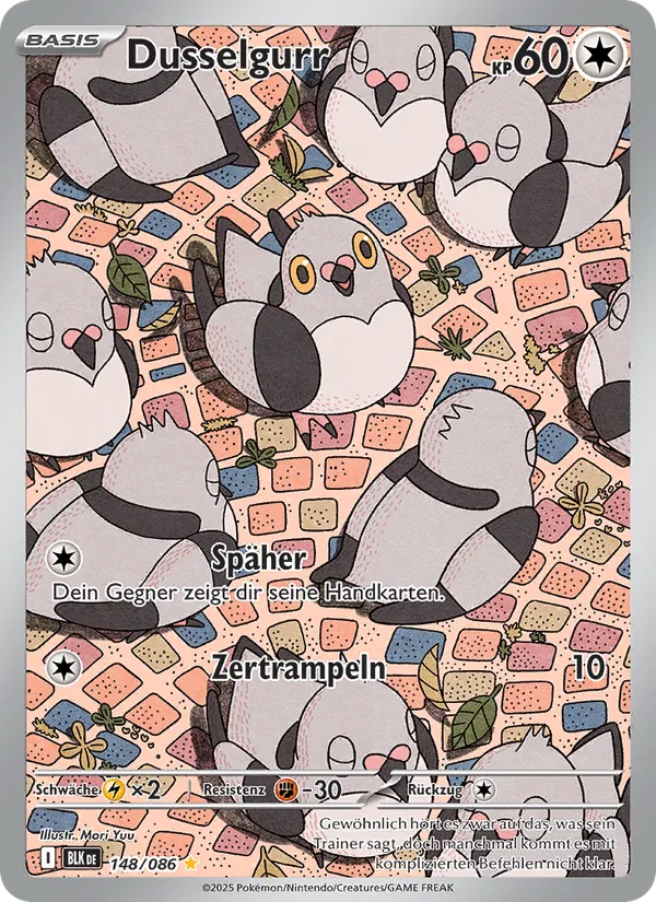 Karte Dusselgurr aus Schwarze Blitze, Nummer 148/86