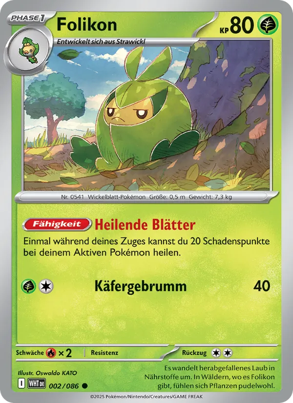 Karte Folikon aus Weiße Flammen, Nummer 002/86