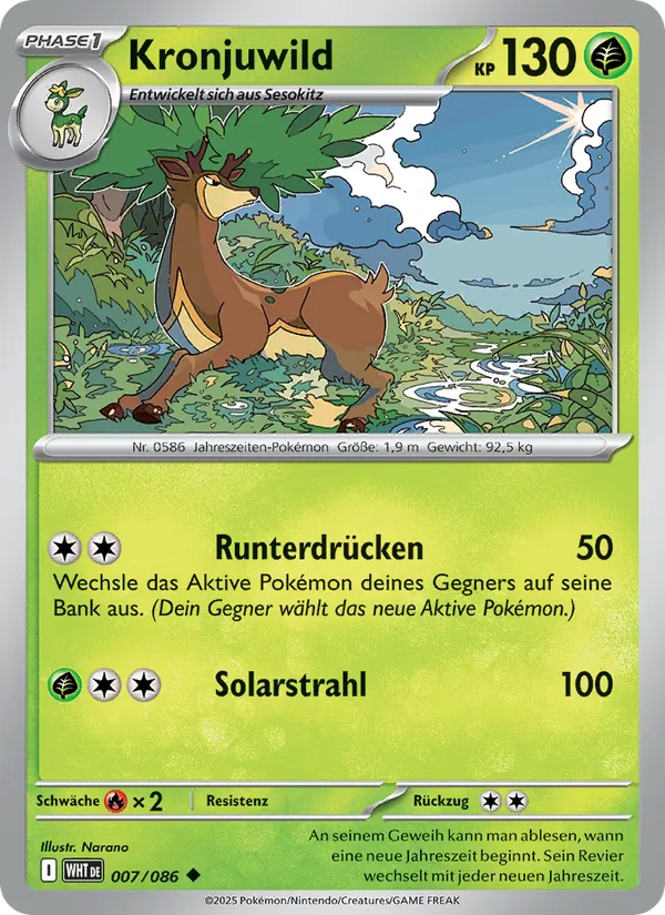 Karte Kronjuwild aus Weiße Flammen, Nummer 007/86