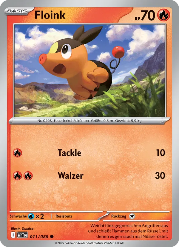 Karte Floink aus Weiße Flammen, Nummer 011/86