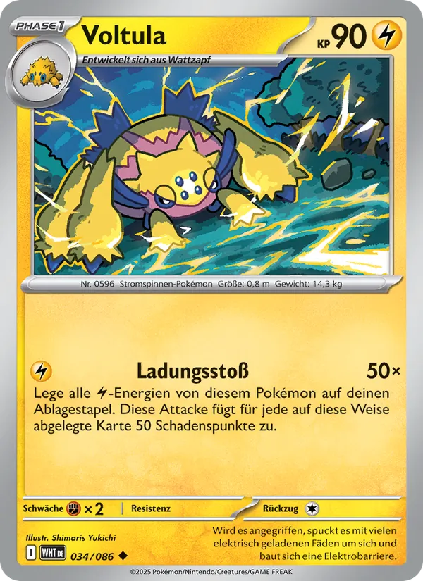 Karte Voltula aus Weiße Flammen, Nummer 034/86