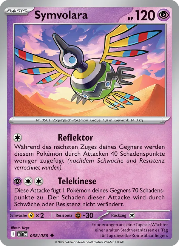 Karte Symvolara aus Weiße Flammen, Nummer 038/86