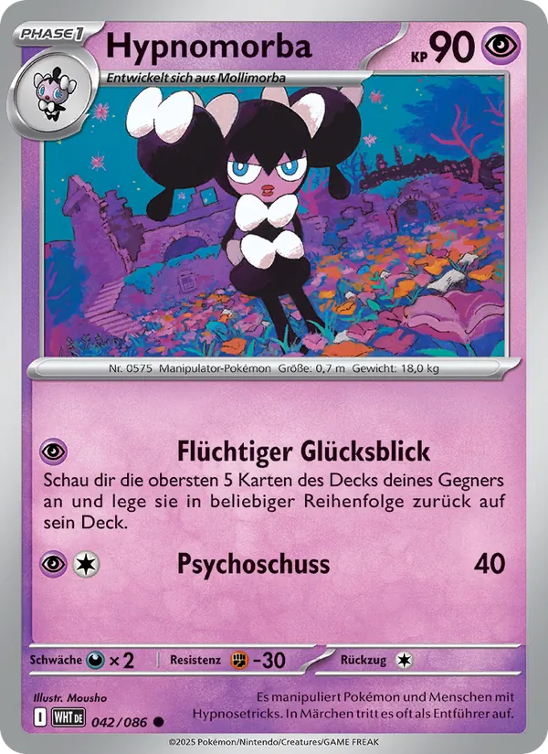 Karte Hypnomorba aus Weiße Flammen, Nummer 042/86