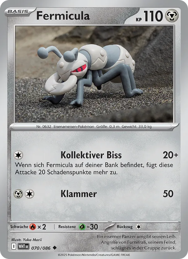 Karte Fermicula aus Weiße Flammen, Nummer 070/86