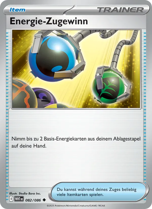Karte Energie-Zugewinn aus Weiße Flammen, Nummer 082/86
