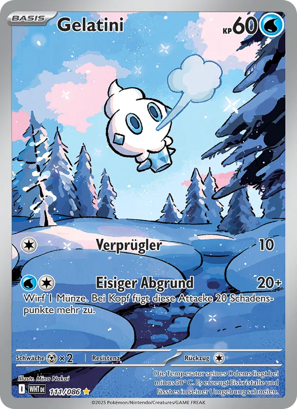Karte Gelatini aus Weiße Flammen, Nummer 111/86