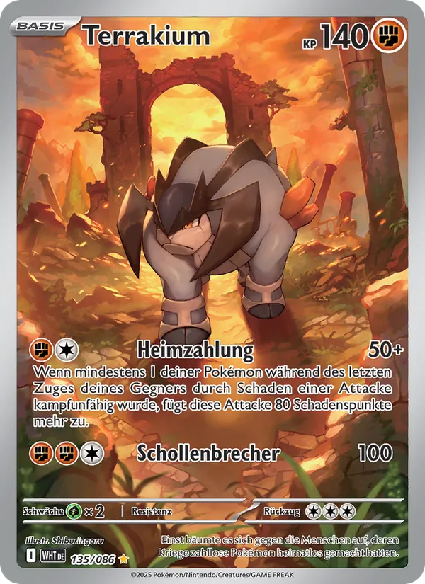 Karte Terrakium aus Weiße Flammen, Nummer 135/86