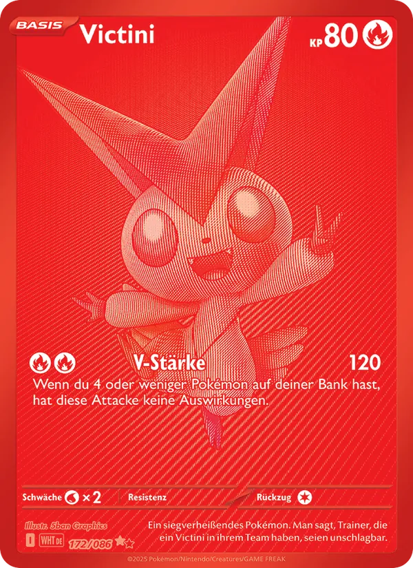 Karte Victini aus Weiße Flammen, Nummer 172/86