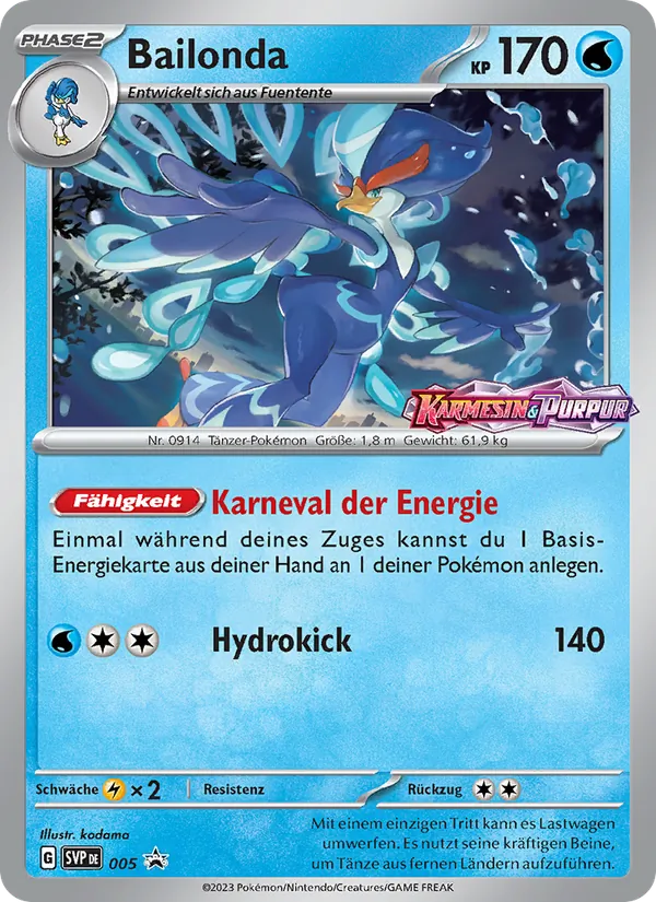 Karte Bailonda aus SVP Black Star Promos, Nummer 005/225