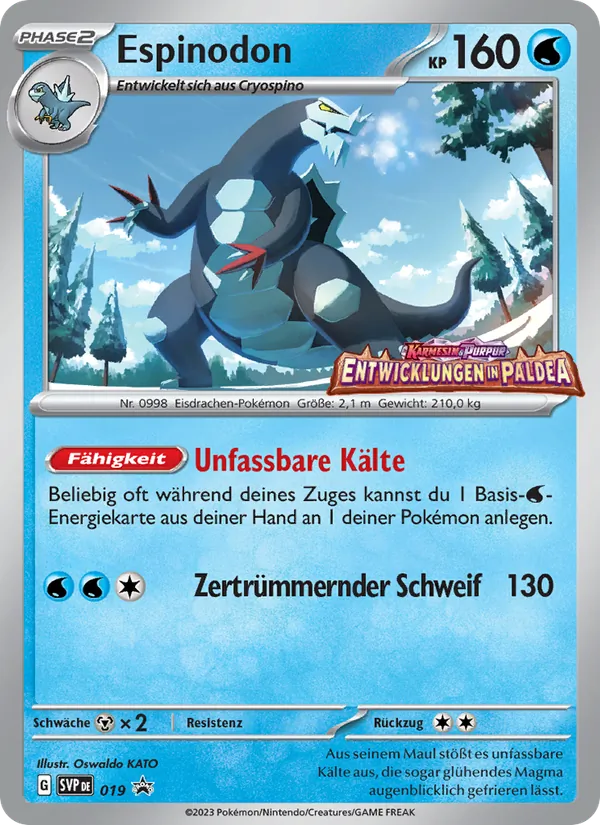 Karte Espinodon aus SVP Black Star Promos, Nummer 019/225