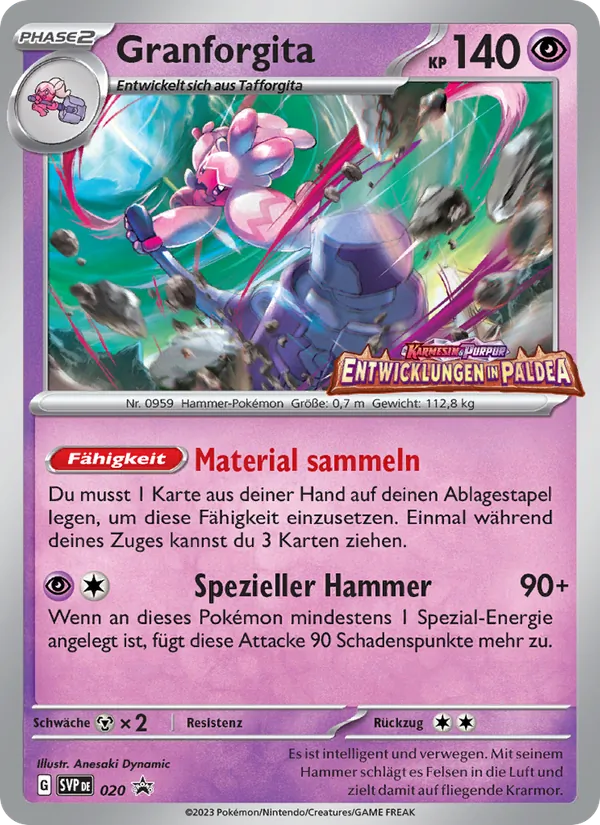Karte Granforgita aus SVP Black Star Promos, Nummer 020/225