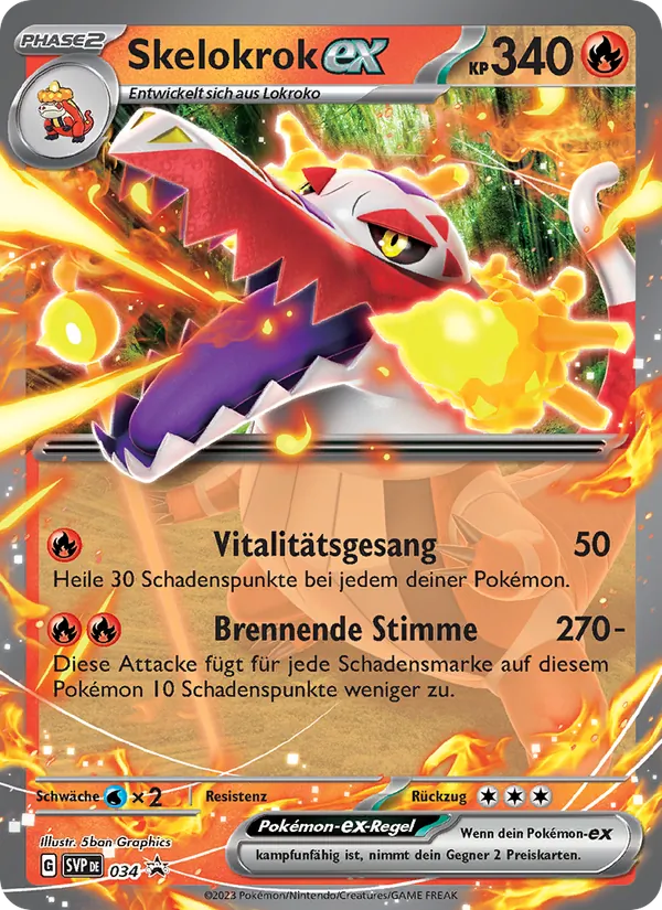 Karte Skelokrok-ex aus SVP Black Star Promos, Nummer 034/225