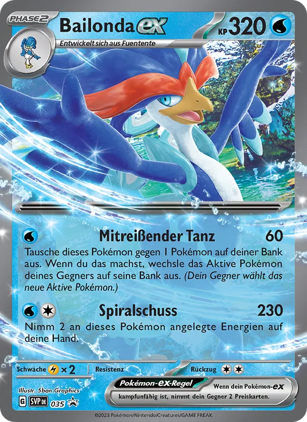 Karte Bailonda-ex aus SVP Black Star Promos, Nummer 035/225