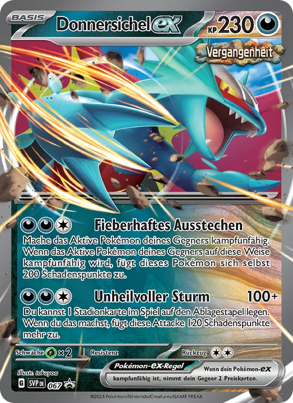 Karte Donnersichel-ex aus SVP Black Star Promos, Nummer 067/225