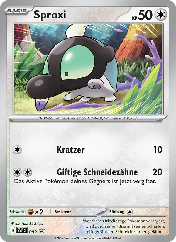 Karte Sproxi aus SVP Black Star Promos, Nummer 099/225