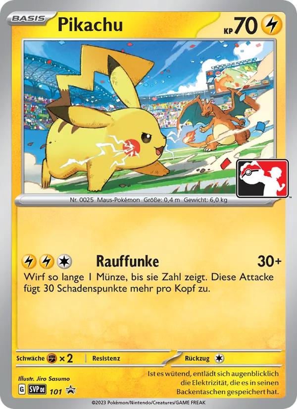 Karte Pikachu aus SVP Black Star Promos, Nummer 101/225