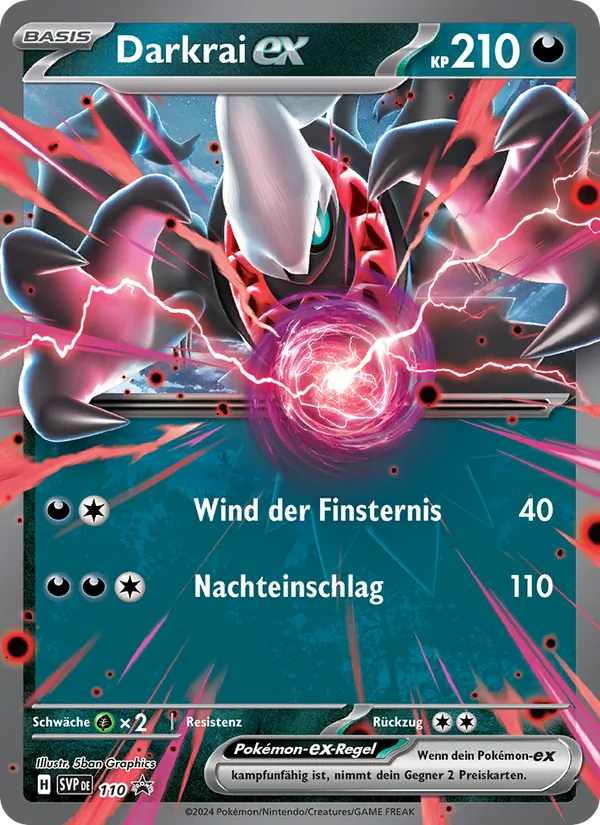 Karte Darkrai-ex aus SVP Black Star Promos, Nummer 110/225
