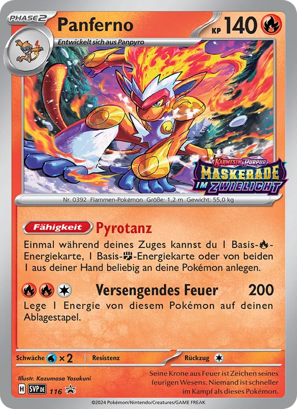 Karte Panferno aus SVP Black Star Promos, Nummer 116/225