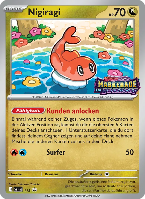 Karte Nigiragi aus SVP Black Star Promos, Nummer 118/225