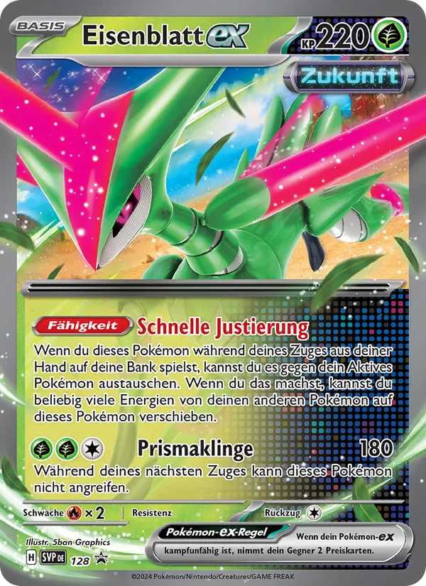 Karte Eisenblatt-ex aus SVP Black Star Promos, Nummer 128/225