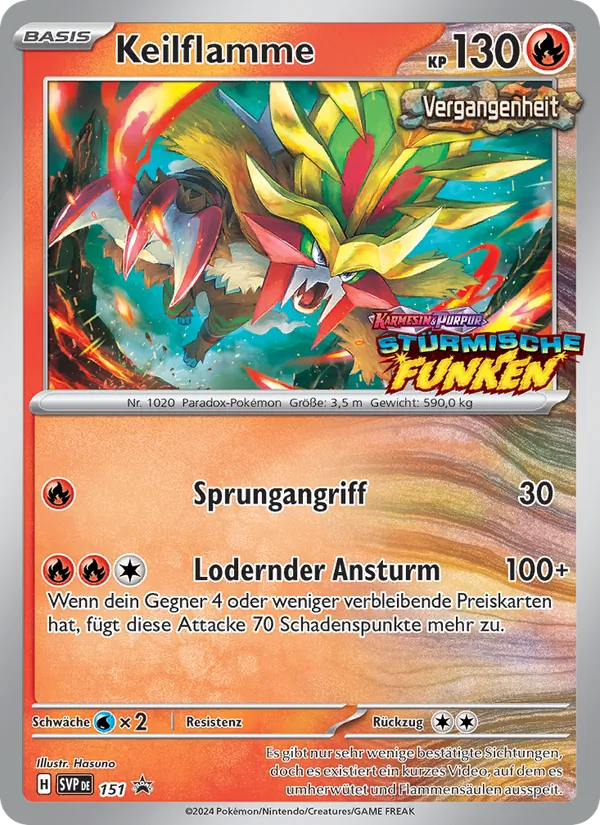 Karte Keilflamme aus SVP Black Star Promos, Nummer 151/225