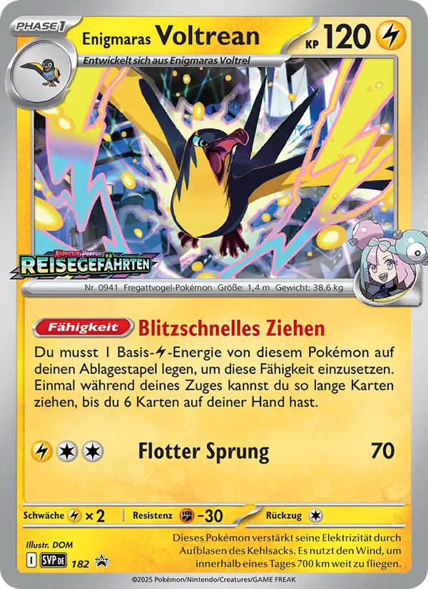 Karte Enigmaras Voltrean aus SVP Black Star Promos, Nummer 182/225