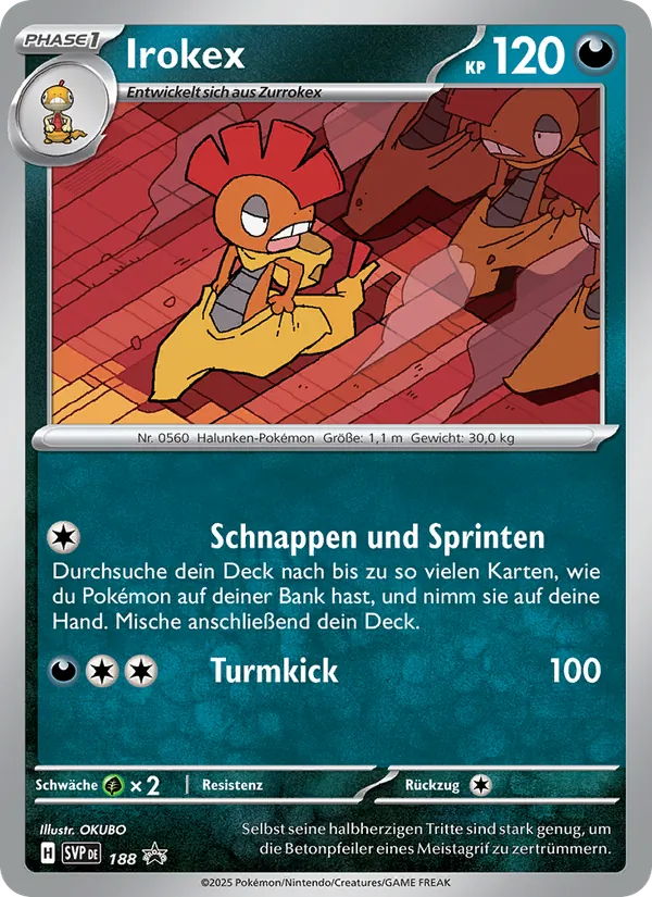 Karte Irokex aus SVP Black Star Promos, Nummer 188/225