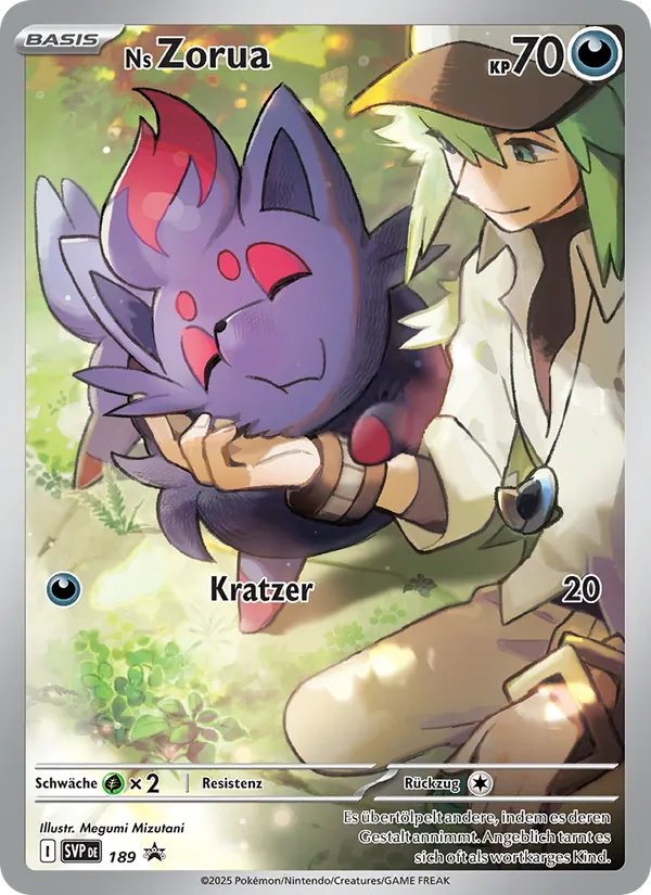 Karte Ns Zorua aus SVP Black Star Promos, Nummer 189/225