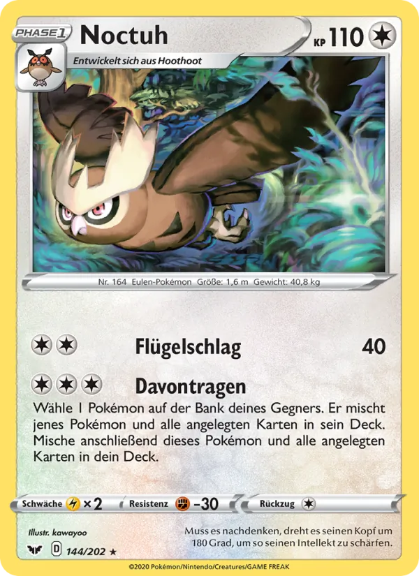 Karte Noctuh aus Schwert & Schild, Nummer 144/202