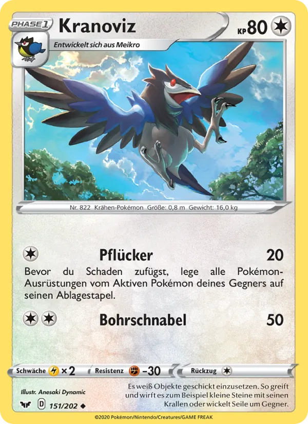 Karte Kranoviz aus Schwert & Schild, Nummer 151/202