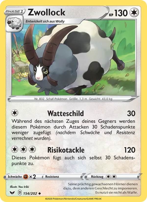 Karte Zwollock aus Schwert & Schild, Nummer 154/202