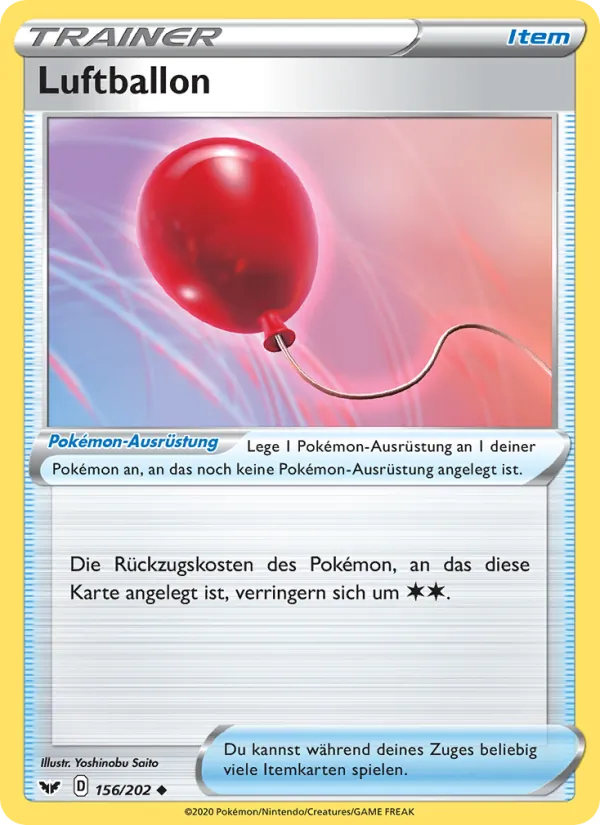 Karte Luftballon aus Schwert & Schild, Nummer 156/202