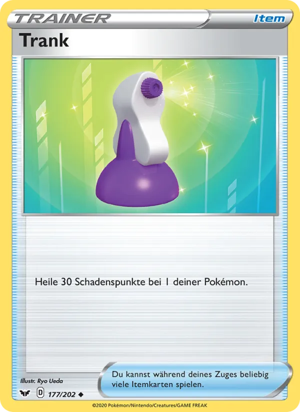 Karte Trank aus Schwert & Schild, Nummer 177/202