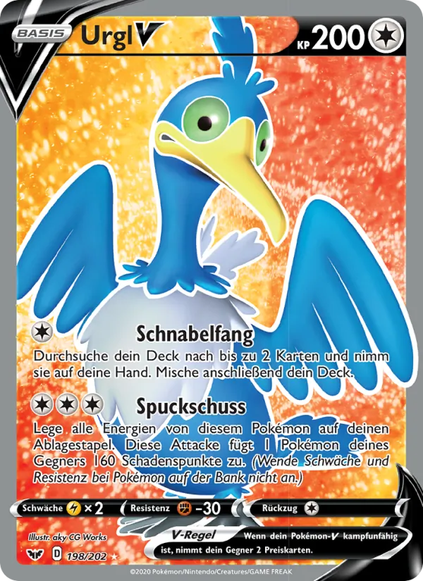 Karte Urgl V aus Schwert & Schild, Nummer 198/202