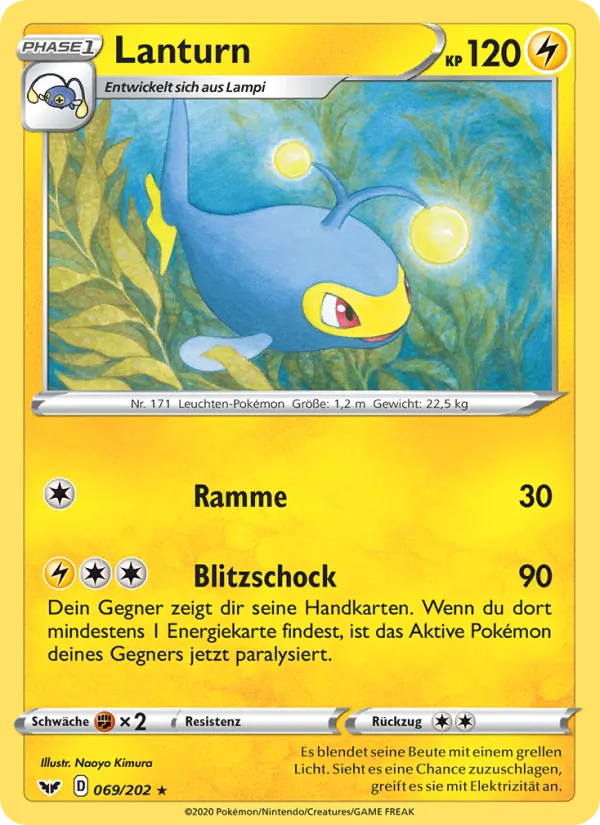 Karte Lanturn aus Schwert & Schild, Nummer 69/202