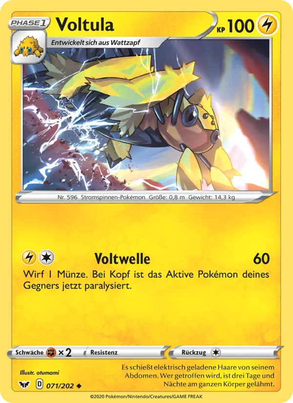 Karte Voltula aus Schwert & Schild, Nummer 71/202