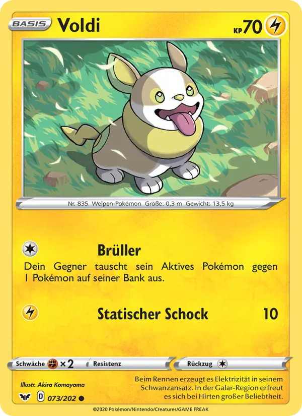 Karte Voldi aus Schwert & Schild, Nummer 73/202