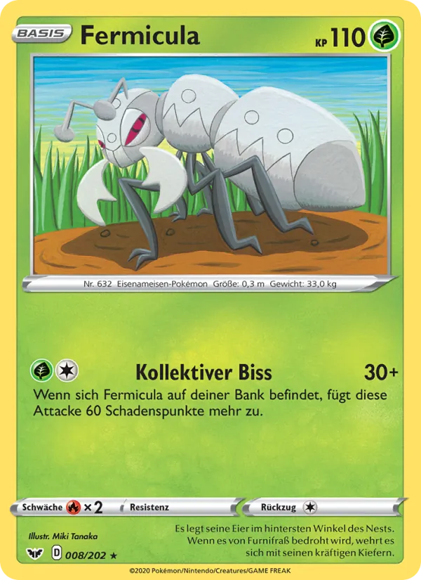 Karte Fermicula aus Schwert & Schild, Nummer 8/202