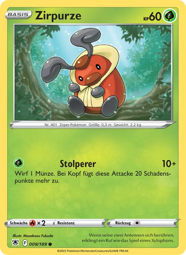 Karte Zirpurze aus Astralglanz, Nummer 009/189