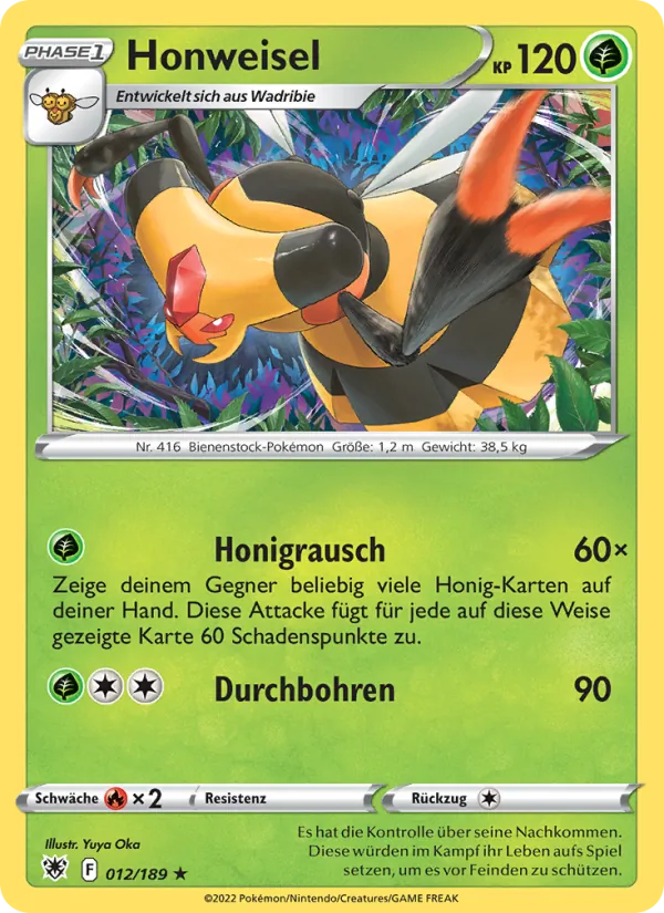 Karte Honweisel aus Astralglanz, Nummer 012/189