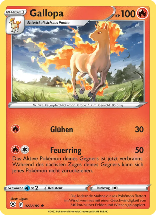 Karte Gallopa aus Astralglanz, Nummer 022/189